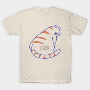 Lazy Fat Cat T-Shirt